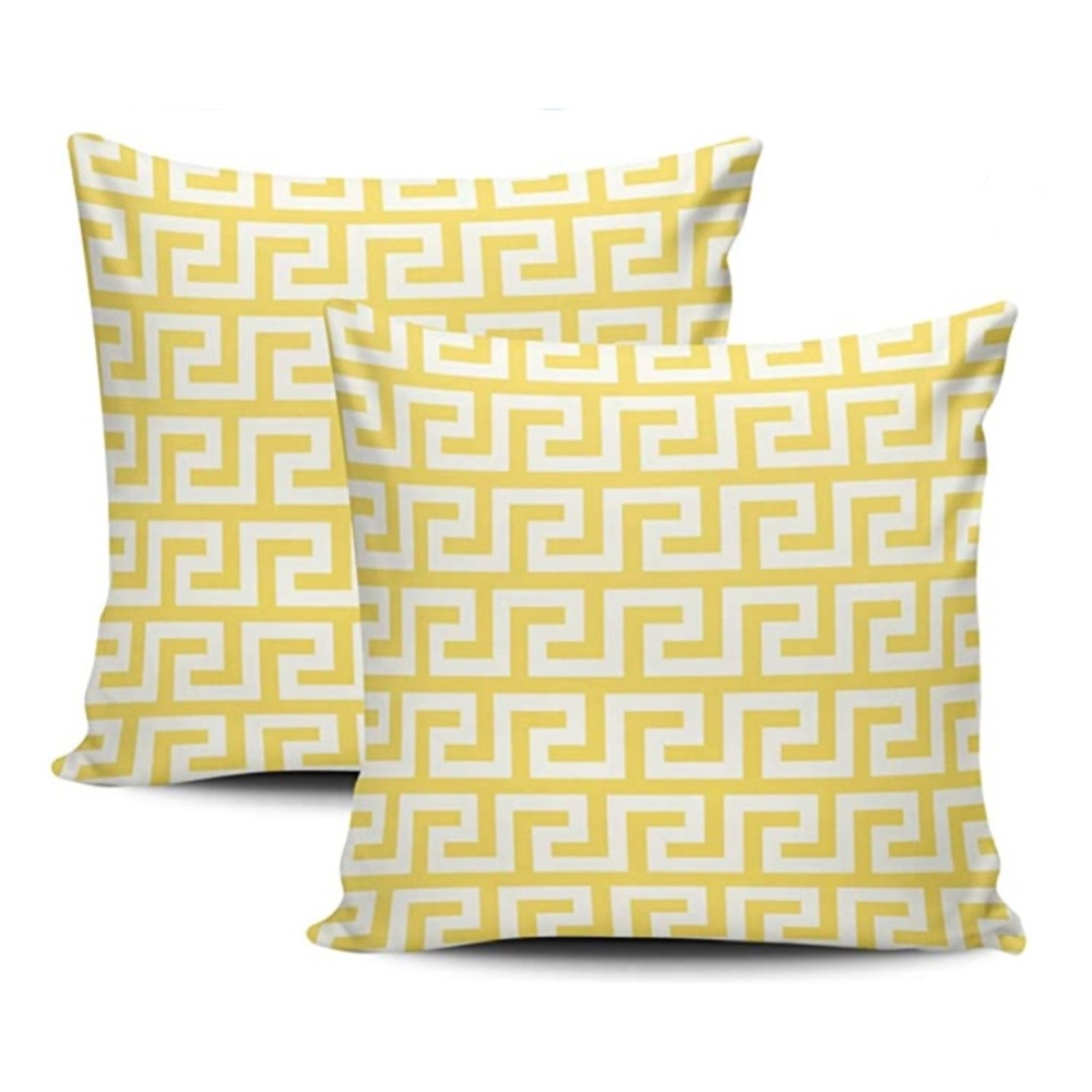 Greek Key 26” Pillow Covers (2)